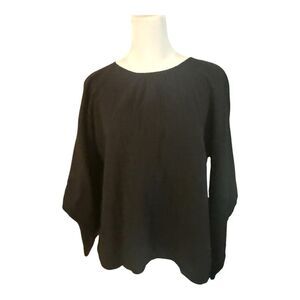 Stark X Black Dolman Sleeve Boxy Blouse Medium